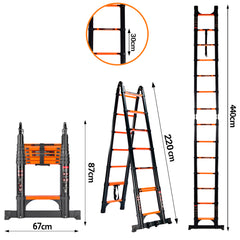3.1+3.1m Aluminum A-Type Ladder