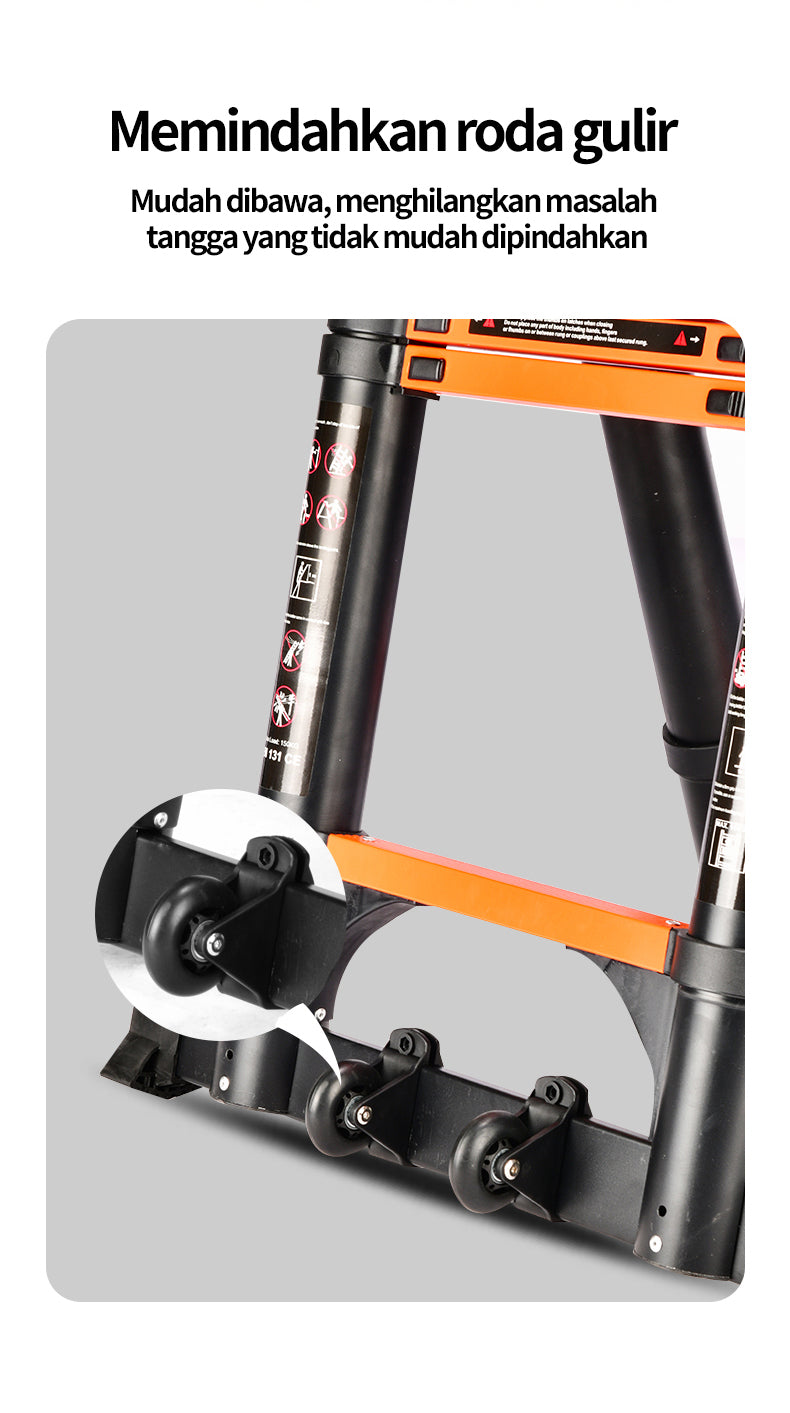 4+4m Aluminum A-Type Ladder