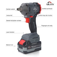 500NM lithium battery impact wrench