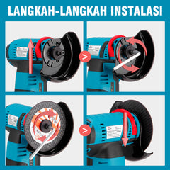 Lithium battery angle grinder