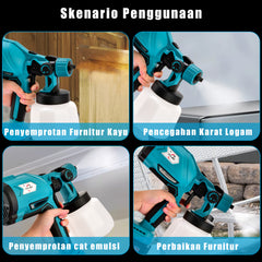 Lithium battery spray gun