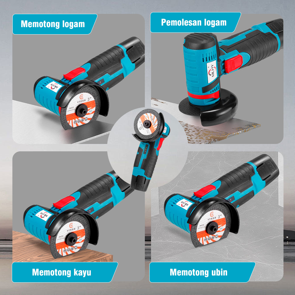 Lithium battery angle grinder