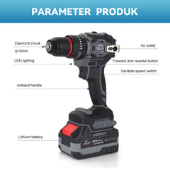 60NM lithium battery drill