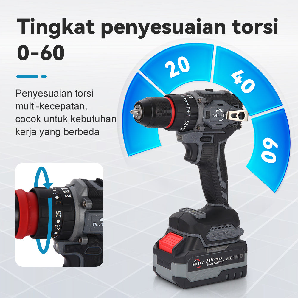 60NM lithium battery drill