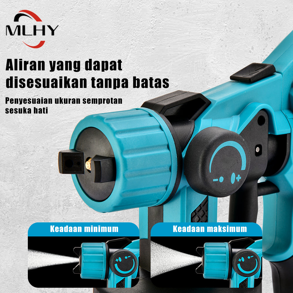 Lithium battery spray gun