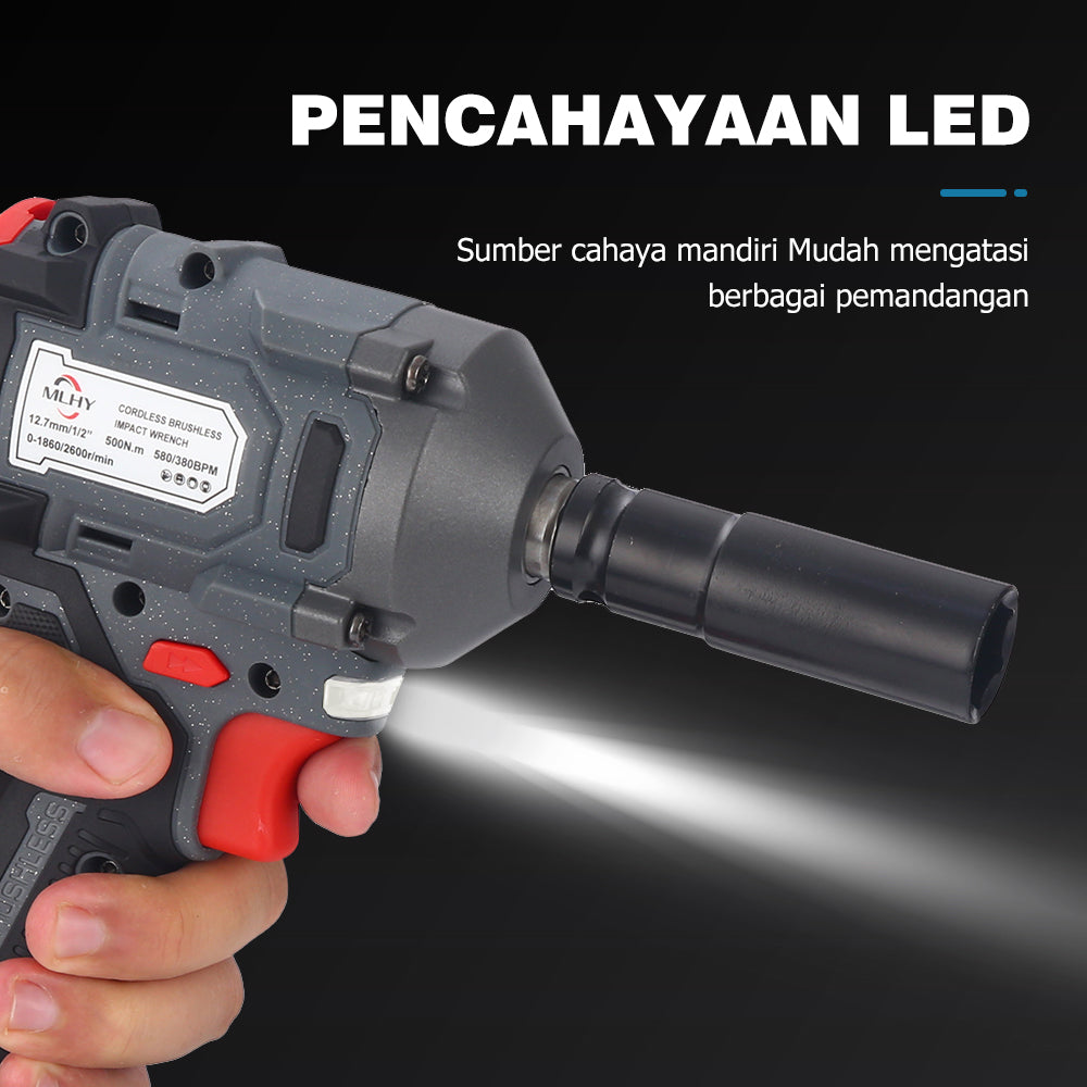 500NM lithium battery impact wrench