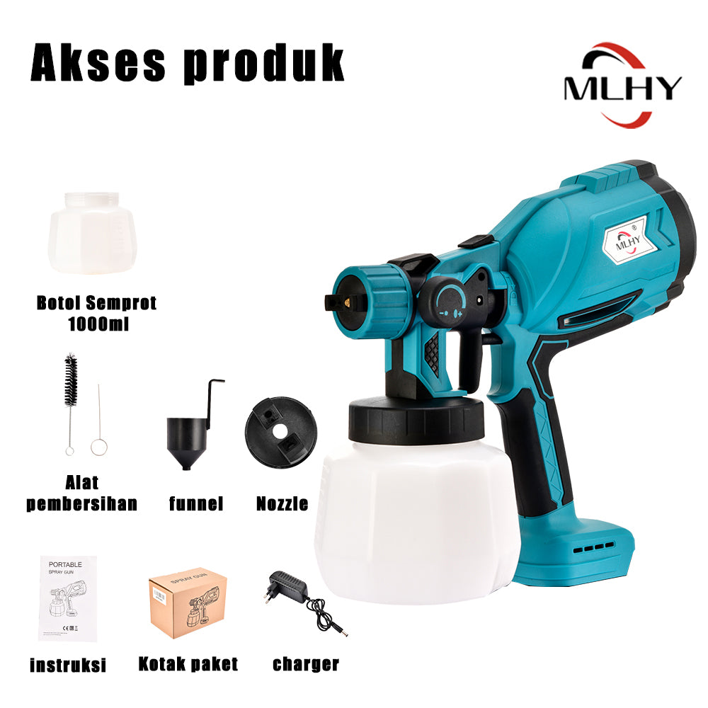 Lithium battery spray gun