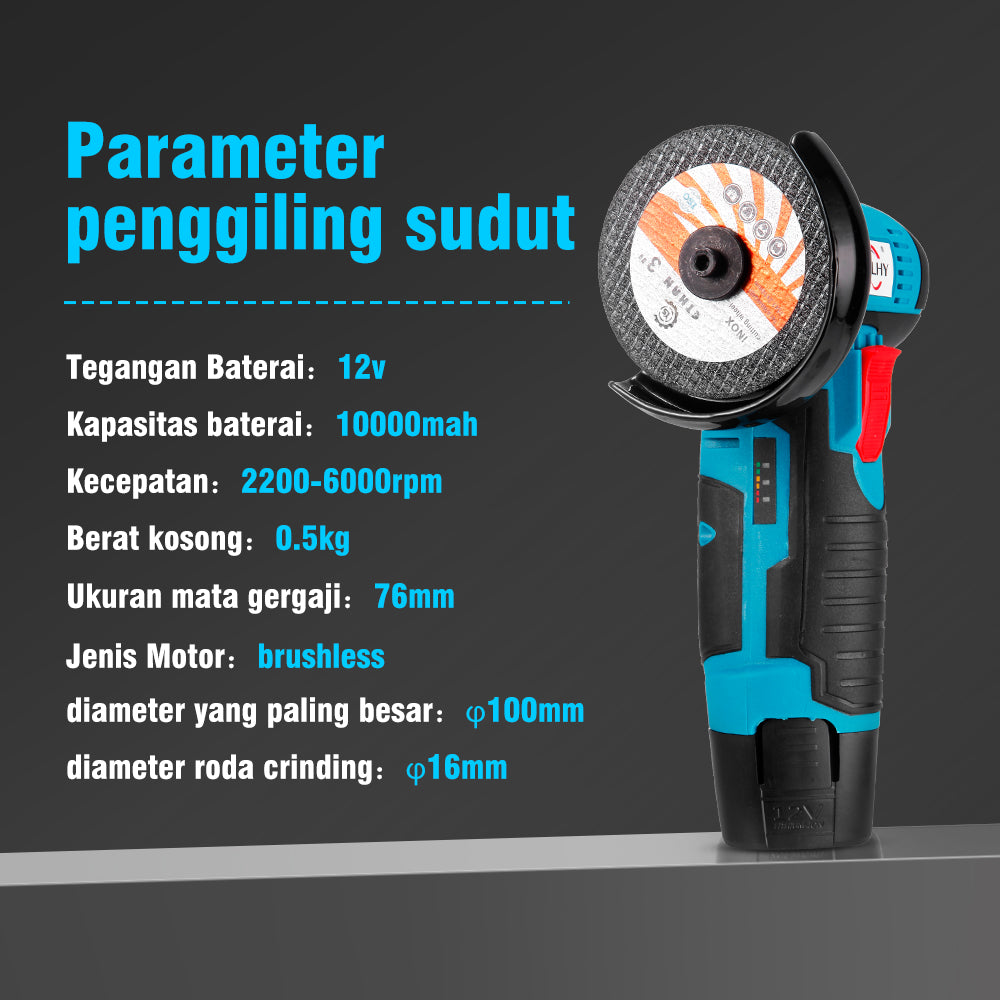 Lithium battery angle grinder
